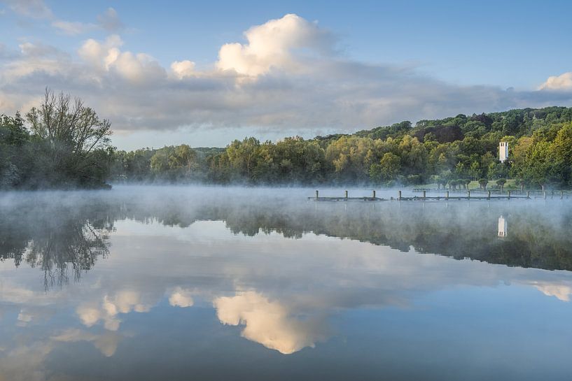 Fine Art landschap van de zonsopkomst in het Geulpark van John van de Gazelle fotografie
