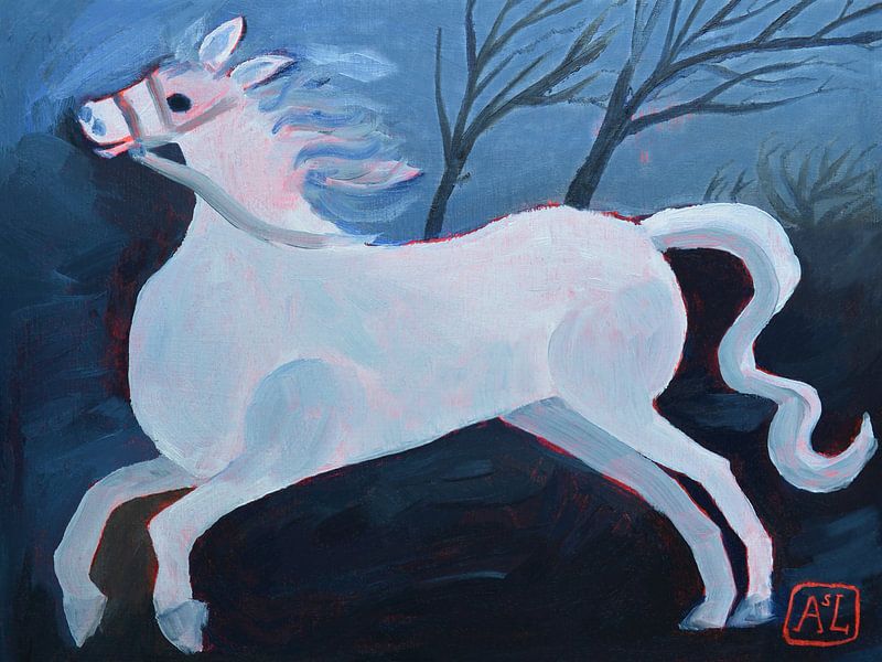 Horse at a gallop | Abstract by Anita Letuve