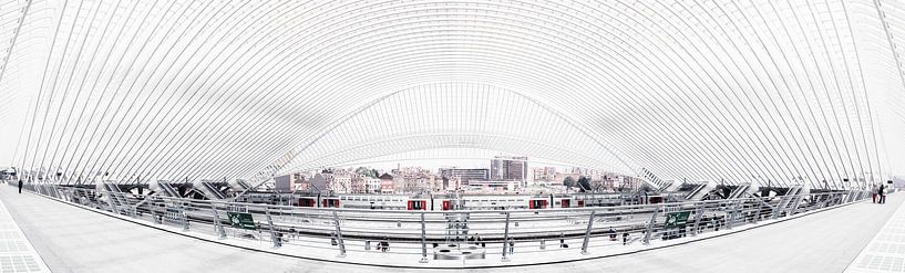 Panorama de l'architecture moderne de la gare de Liège par Atelier Liesjes