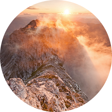 Zonsondergang op de top van de Guffert van Jiri Viehmann