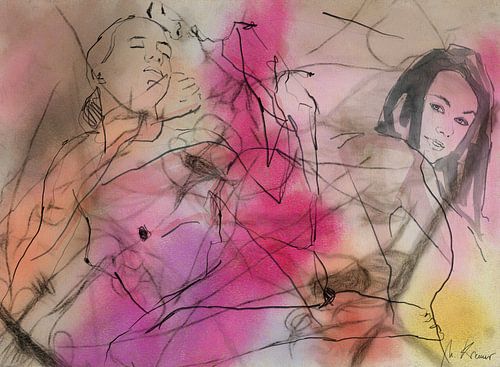 Without seeing each other.