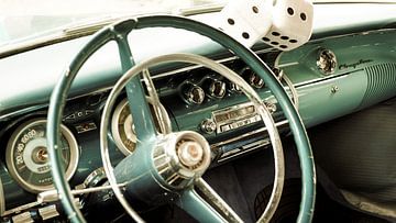 Oldtimer stuurwiel Cockpit (Chrysler) van Christoph Kötteritzsch