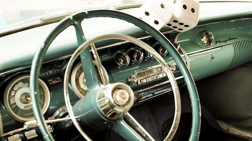 Oldtimer Lenkrad Cockpit (Chrysler) von Christoph Kötteritzsch