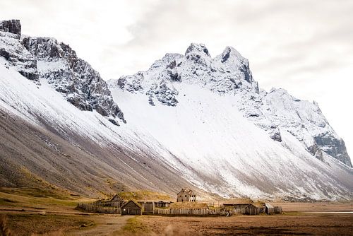 Viking village, Stokksnes, IJsland