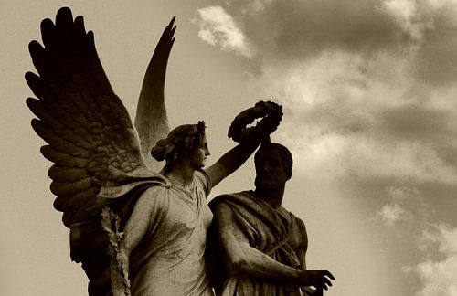 Engel en krans (Angel and Laurel Wreath)