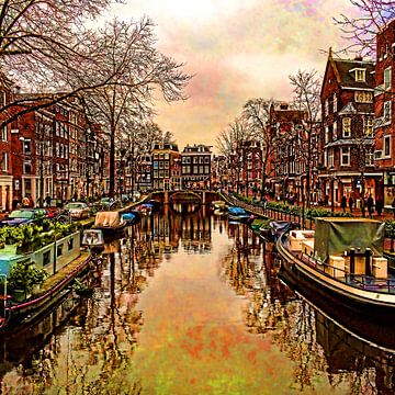 Colorful Amsterdam #104 van Theo van der Genugten