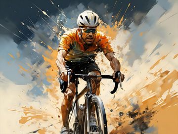 Mathieu van der Poel triumphiert auf der heroischen Strade Bianche-Etappe in Siena von PixelPrestige