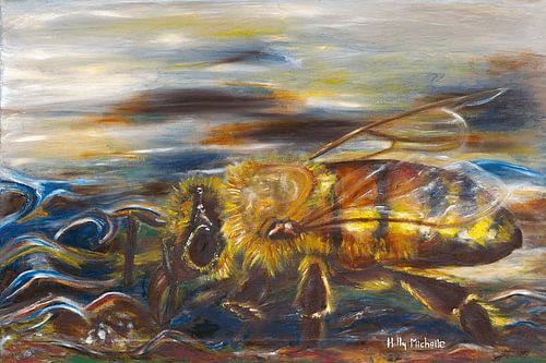Honey Bee on Water