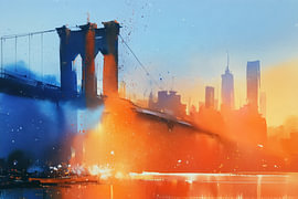 Sonnenaufgang in Manhattan von ARTemberaubend