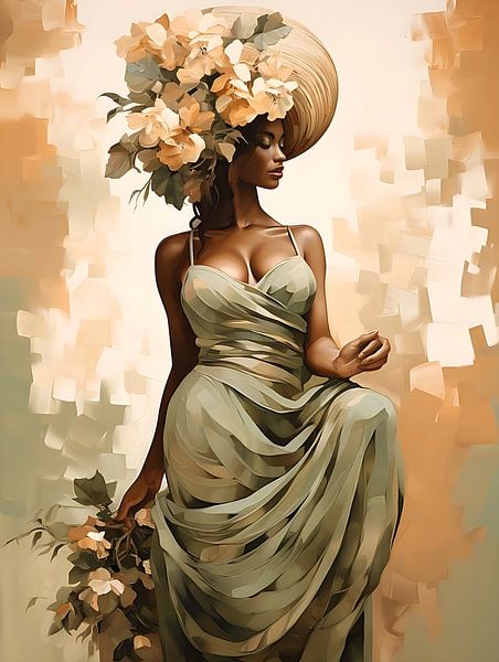 Elegant African woman by PixelPrestige
