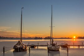 Sonnenaufgang an den Reeuwijk-Seen von Rinus Lasschuyt Fotografie