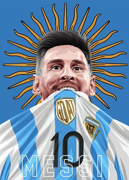 Lionel Messi van Wpap Malang
