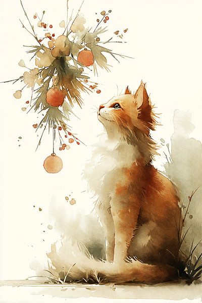 Kerst en Kattenpootjes no.1 van Studio BB