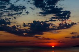 Sonnenuntergang in Vinjerac Kroatien von Henry Jansen