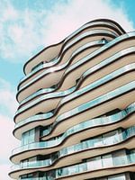Colorful architecture - Blue building photo  print | Streetphotography Wall Art
