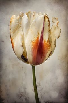 Beautifully opened Tulip by But First Framing