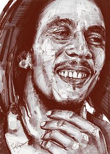 Bob Marley Kunstwerk von Jos Hoppenbrouwers