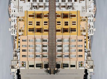 Symmetrische architectuur van Ibiza-stad van Bas Potman