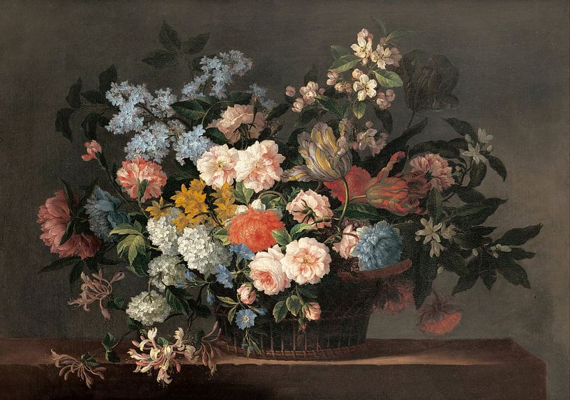 Stillleben mit Blumen - Jean-Baptiste Monnoyer von Meesterlijcke Meesters