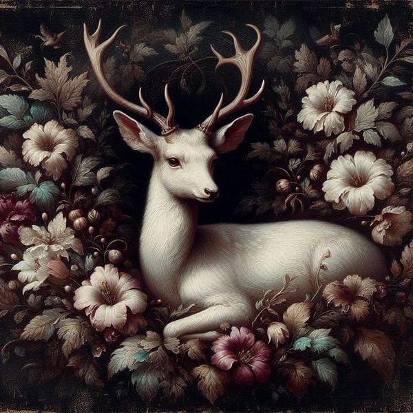 Märchenhafte Hirsche von Nicolette Vermeulen