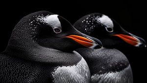 Pinguine Porträt-Panorama