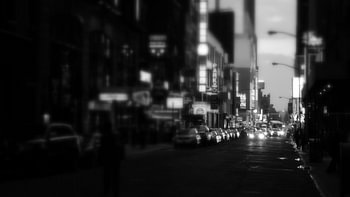 Beginn des Abends am Broadway