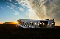 Solheimasandur Flugzeugwrack in Island von Dieter Meyrl Miniaturansicht