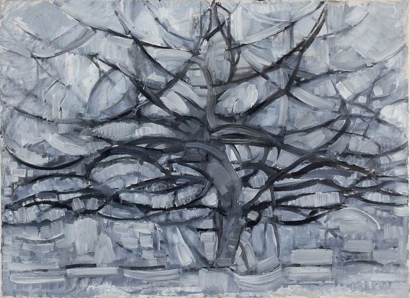 Grey Tree (1911) Piet Mondrian van Creative Masters