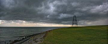 Onweersbui IJzeren Kaap Texel van Ronald Timmer