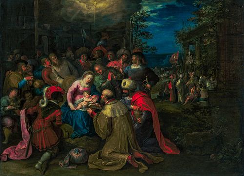 Frans Francken II, De aanbidding der wijzen, 1600
