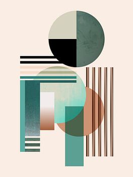 Minimalisme in groen, goud en zwart