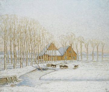 Winterlandschap, William Degouve de Nuncques