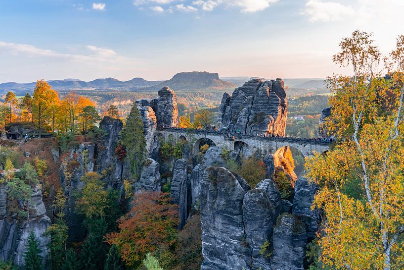 basteibrücke in der abendsonne von Dörte Bannasch