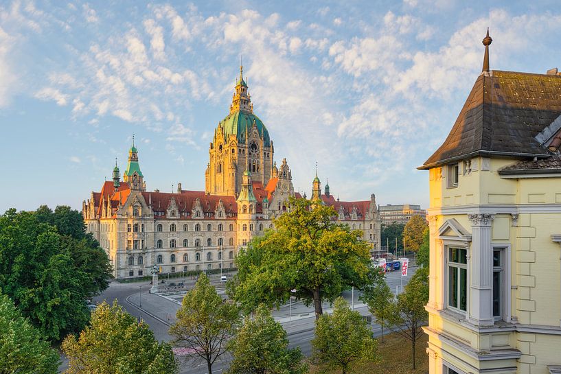 New Hanover Town Hall in the morning by Michael Valjak