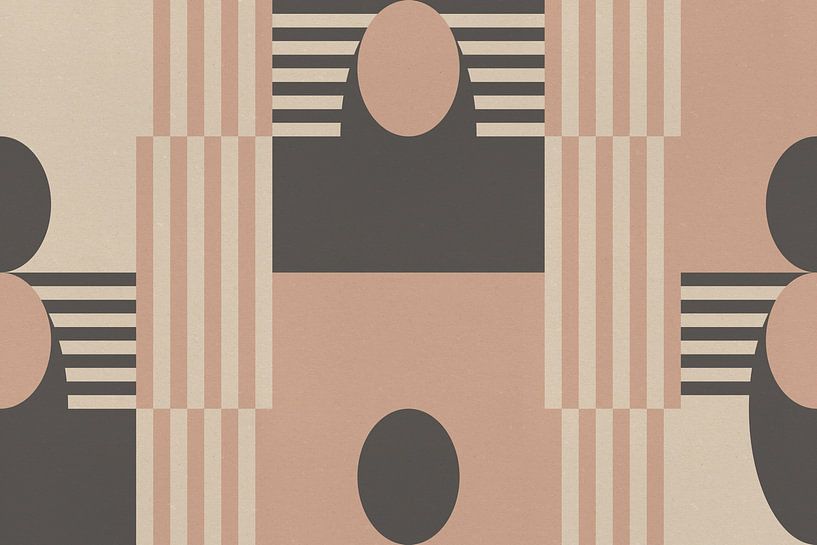 Retro Architecture. Abstract geometric art V by Dina Dankers