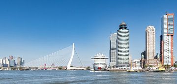 Stadsgezicht Rotterdam met de Erasmusbrug van Jurgen Hermse