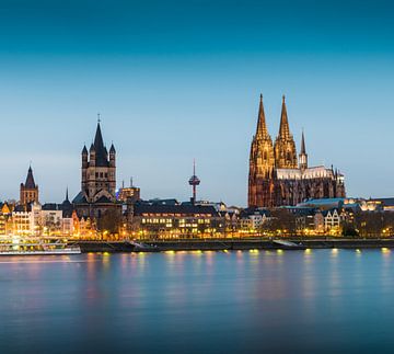 Cologne Rhine bank by davis davis