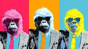 Warhol: Popart Primaten van ByNoukk