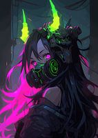 Cyberpunk Mädchen