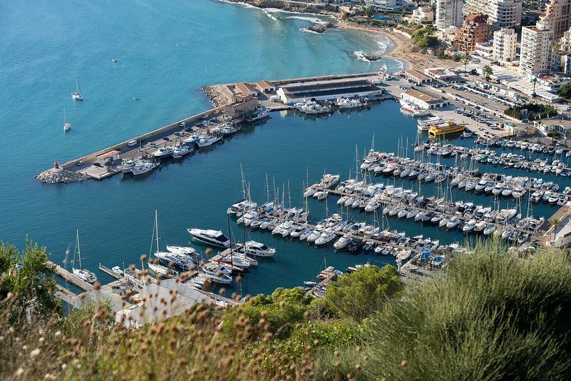 Mediterranean coast and port in Calpe 1 by Adriana Mueller