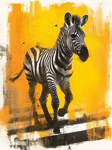 Zebra an einer Kreuzung von Studio Ypie