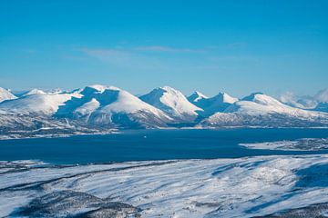 Paysage hivernal près de Tromso sur Leo Schindzielorz