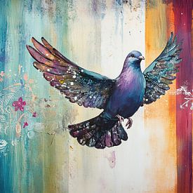 Bunter Vogel von Zen und Mehr