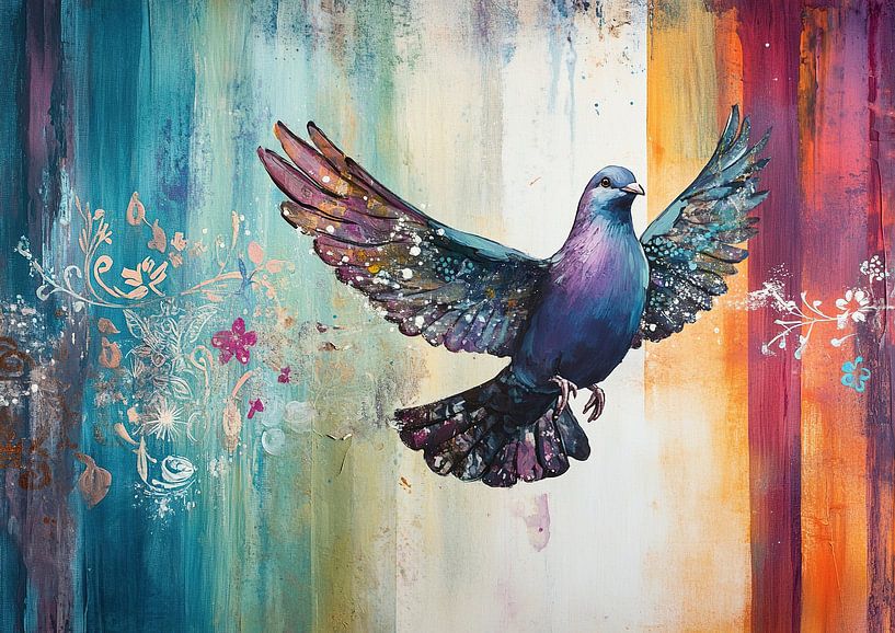 Bunter Vogel von Zen und Mehr