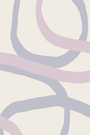 Pastel Brush Strokes in Boho style no. 6 by Dina Dankers