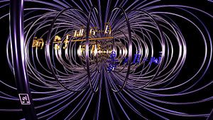 Dreaming of a Magnetic Field - blau/goldene Variante