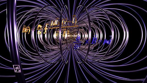 Dreaming of a Magnetic Field - blau/goldene Variante von elkement