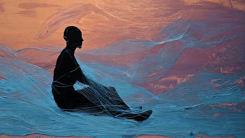 « Pulled in Silence » : une peinture surréaliste sur le conflit intérieur et le contrôle