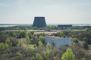 Koeltorens in Tsjernobyl  van Perry Wiertz