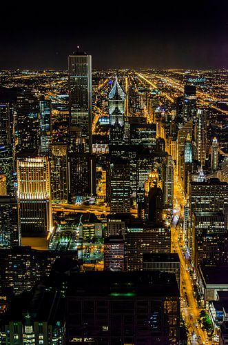 downtown Chicago bei Nacht